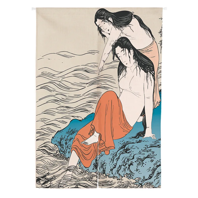 Японская дверь Ukiyo-e, занавеска для кухни, подвесная занавеска, занавеска, Норен, японская занавеска, входная дверь фэн-шуй, занавеска - Цвет: 13