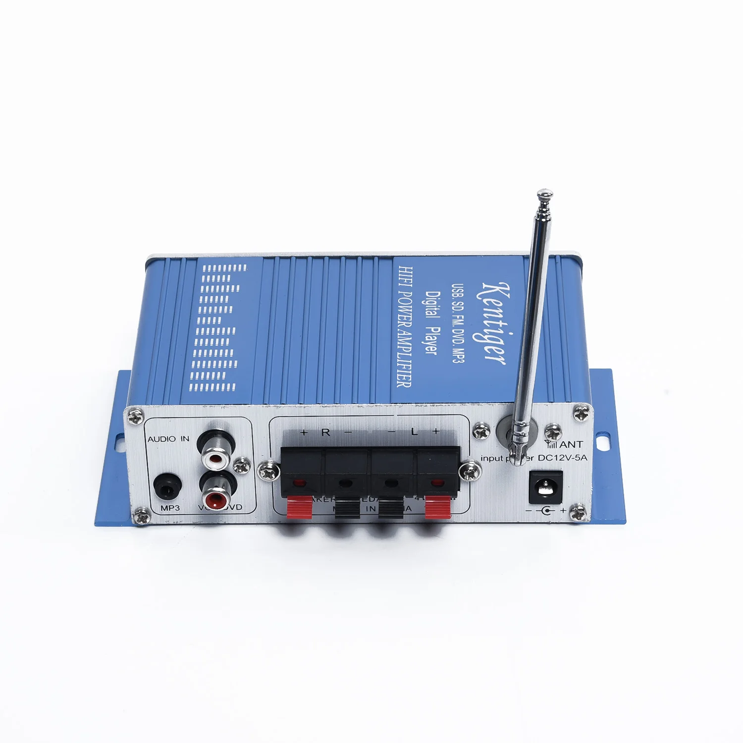 100W USB Power Mini HiFi Stereo 2 Channel Amplifier Car Home MP3 FM Audio Player for Car Motorcycle Boat 87.5MHz-108MHz