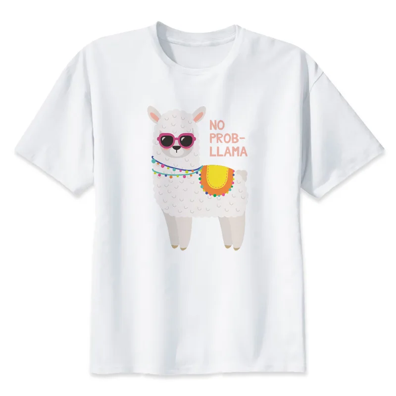 

lhama llama T Shirt Print Design T-shirt 2019 Funny Men T-shirt Y1858