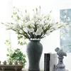Flores artificiales de boda, 7 cabezas, Eustoma, simulación de seda, decoración de flor falsa para Hotel y hogar, regalo de San Valentín, 79cm ► Foto 2/6
