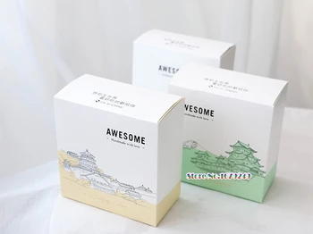 

hand-painted biscuit paper Box, candy gift boxes,Chocolates Macaroon tea packing box 100pcs/lot