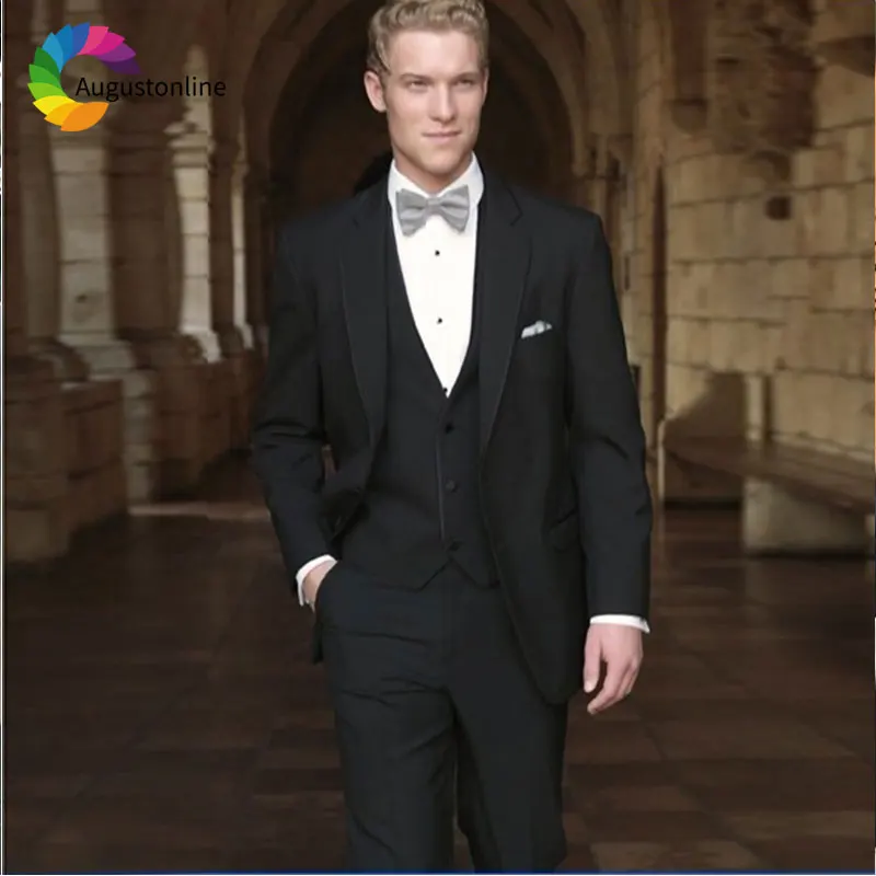 

Italian Black Men Suits Wedding Suits for Man Blazer Suit Custom Made 3Piece Jacket Pants Vest Slim Fit Groomsmen Groom Tuxedos