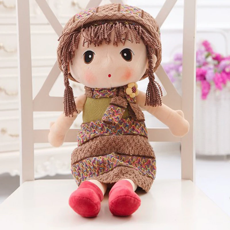 Cute Girl dolls KAWAII Fashion kids Girl Birthday gift Cute stuffed