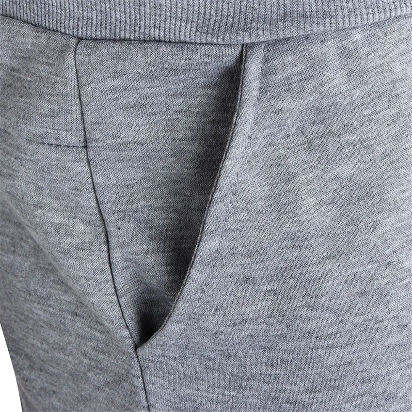 New Autumn Casual Sportswear Pants Fashion Elastic Male Trousers gray Jogger Pants Solid Pleated Design Outdoors Male Jogger
