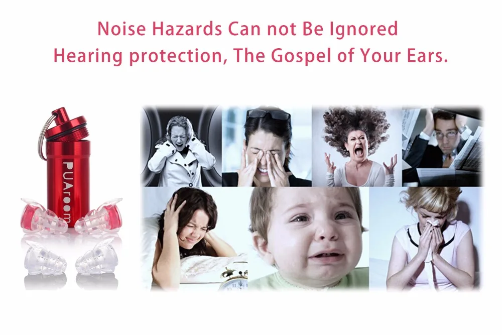 Noise hazard red