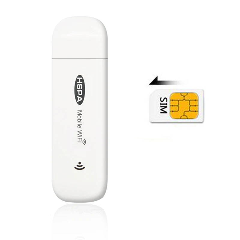 Fast Speed Mobile Hotspot Wingle 3G Dongle Stick IEEE 802.11b/g/n Wi-Fi Modem Wireless Mini USB WiFi Router with SIM Card Slot