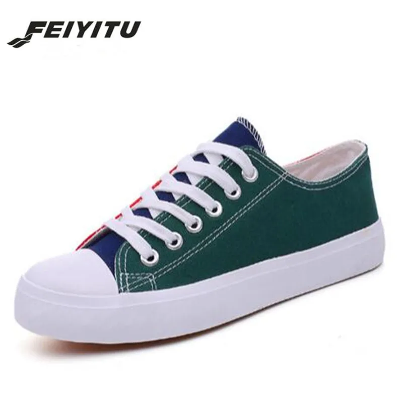 

FeiYiTu 2018 spring new arrival Shoes woman sneakers elegant ladies shoes women canvas shoes platform sneakers Eu Size 35-40