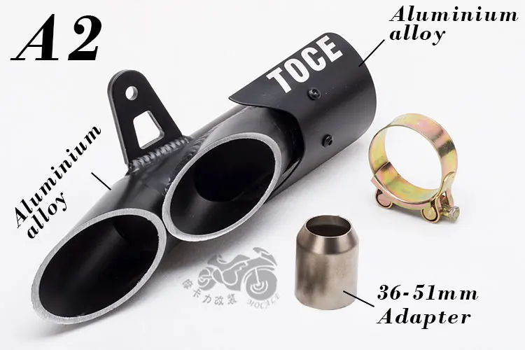 

6 models Modified Motorcycle Exhaust Universal for 36-51mm Motorbikes Aluminum Muffler Pipe 45mm for YAMAHA R6 NICE SOUND