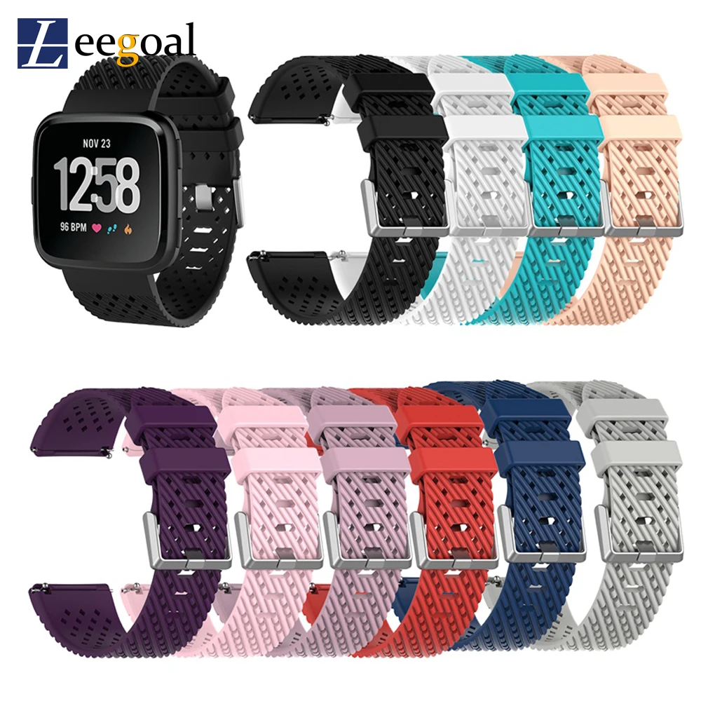 Durable Fashion Silicone Fabric Replacement Wristband Wrist Bands Watch Band Strap Accessories for Fitbit Versa Sport Smartband |