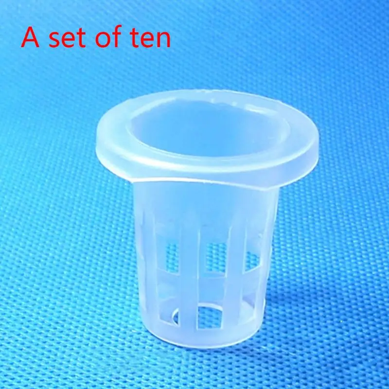 

10pcs/set No.25 Planting Baskets Hydroponics Mesh Pots Plastic Basket Soilless Cultivation Flower Plant Grow Nets Cup