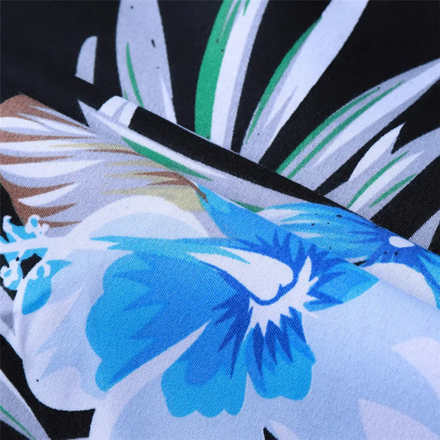 2019 men's casual cycling jersey retro Hawaiian style printed long-sleeved shirt comfortable riding sports shirt 40J15 (7)