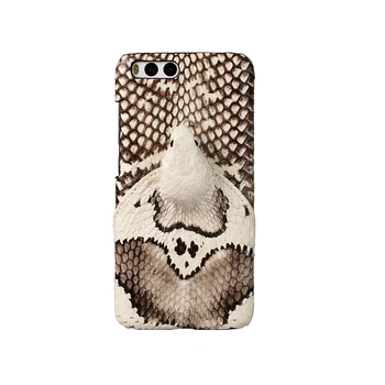 

Real Snake Head Phone Case For Xiaomi Mi 6 8 9 A2-6X Max 2 Mix 3 2S Python Skin Back Cover For Redmi Note 5 6 7 5Pro 6Pro 7Pro