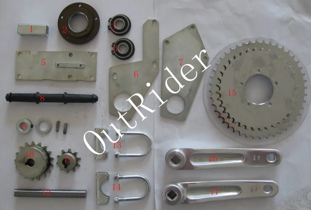 Levier dembrayage p/étrole 60/ cc 80/ cc motoris/é avec moteur de v/élo gaz Kit de conversion