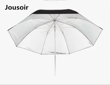 

high quality 41 inch black silver reflective umbrella photography integral umbrella handle with hard umbrella bone opaque. CD50