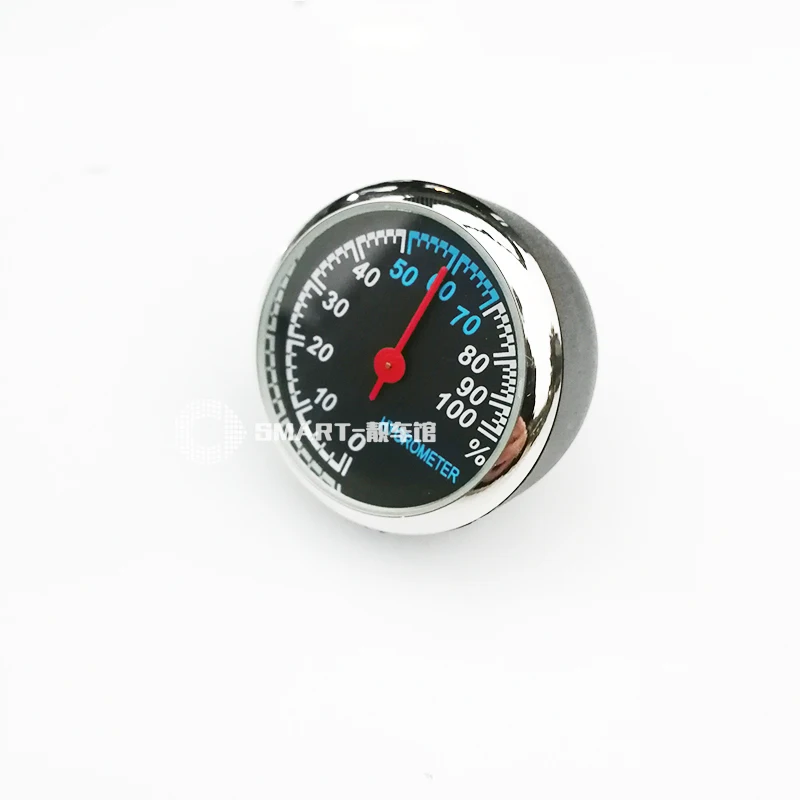 Для Smart fortwo 451 Smart 453 forfour автомобильные цифровые часы авто часы Автомобильный термометр гигрометр декоративные часы с орнаментом - Название цвета: Hygrometer