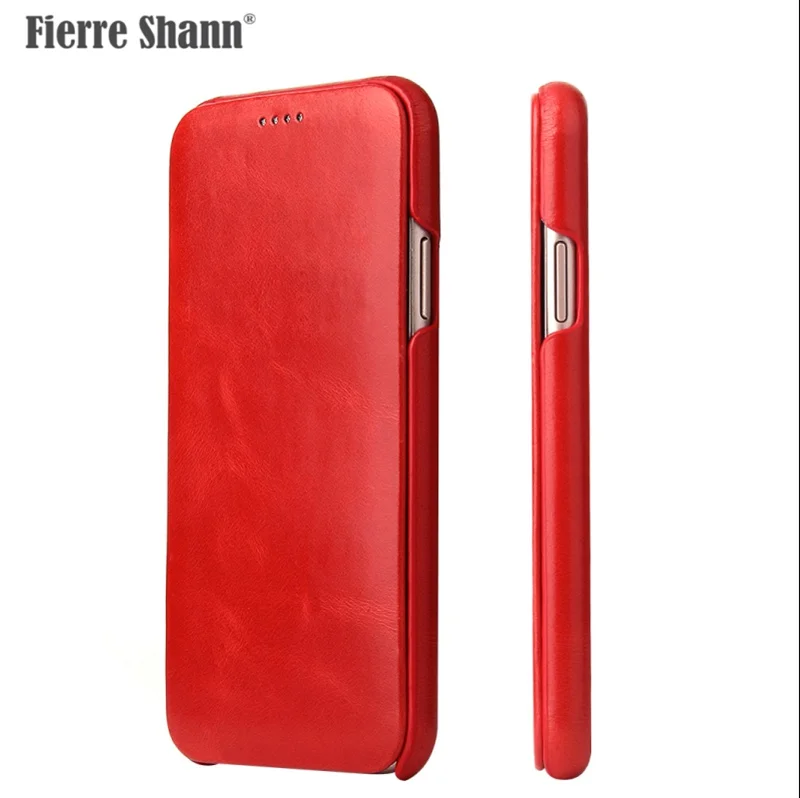 Роскошный кожаный флип-чехол для iphone x xs max xr/6 6s 7 8 plus, чехол Funda Etui, защитный чехол для телефона, аксессуары, оболочка, сумка - Цвет: Red