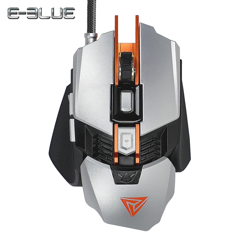 

E-3LUE Professional Gaming Mouse Mechanical Mouse RGB 4000DPI 7 Buttons Optical Macro Programming USB Wired Mice for PC Laptop