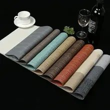 Multi-styles 4PCS PVC Dining Table Placemat Europe Style Kitchen Tool Tableware Pad Coaster Coffee Tea Place Mat