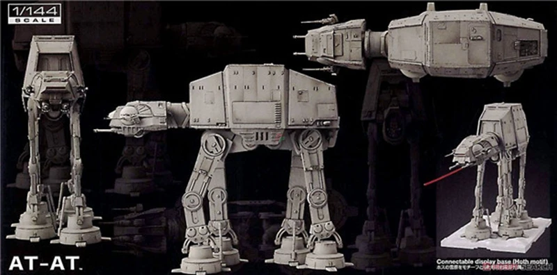 Bandai модель Звездные войны 1/144 AT-AT на всей местности бронированная прогулочная машина ПВХ фигурка Brinquedos куклы игрушки Фигурки