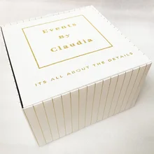 6 шт./партия, складные подарочные коробки с именем на заказ, свадебные вечерние коробки для подружки невесты, персонализированные подарочные коробки для подружки невесты