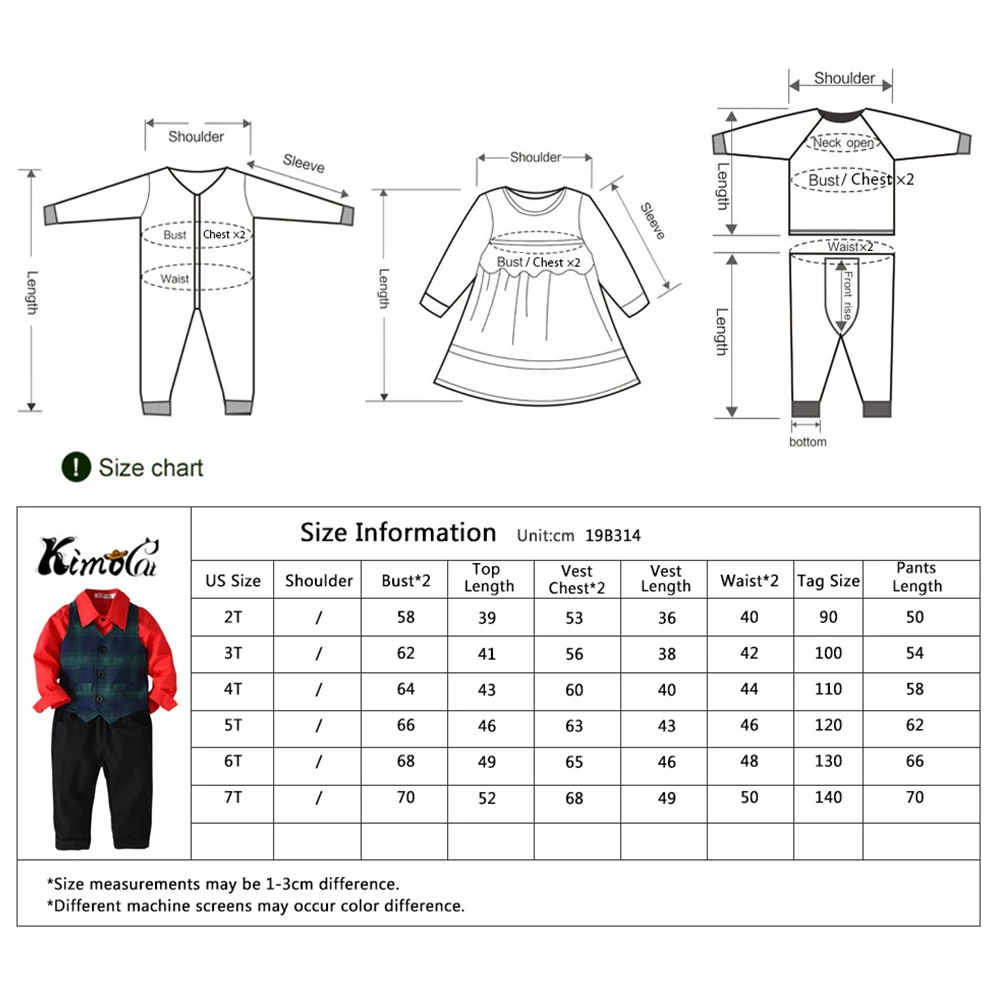 Kimocat/комплект одежды для мальчиков из 3 шт., клетчатый жилет + рубашка + штаны, костюмы джентльмена, жилет, детская одежда для мальчиков