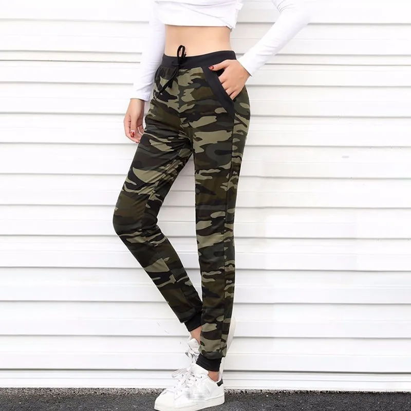 camo jogger pants womens
