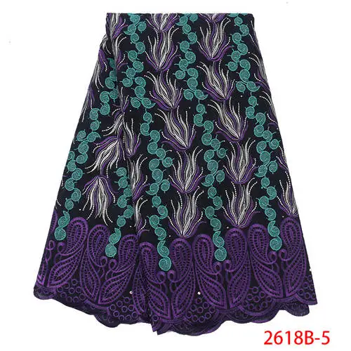 Швейцарская вуаль кружева в швейцарском стиле высокого качества Африканское сухое кружево нигерийская кружевная ткань с камнями для женщин платье KS2618B-3 - Цвет: Picture 5