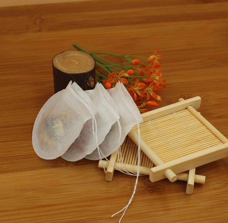 100pcs/lot Empty Paper Tea Bag With String Filter Paper Herb Loose Tea