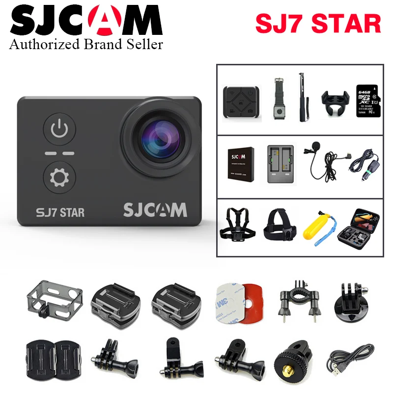 Оригинальный SJCAM SJ7 Star 4 к Wi Fi Экшн камера спортивные DV Ultra HD Ambarella A12S75 2 0
