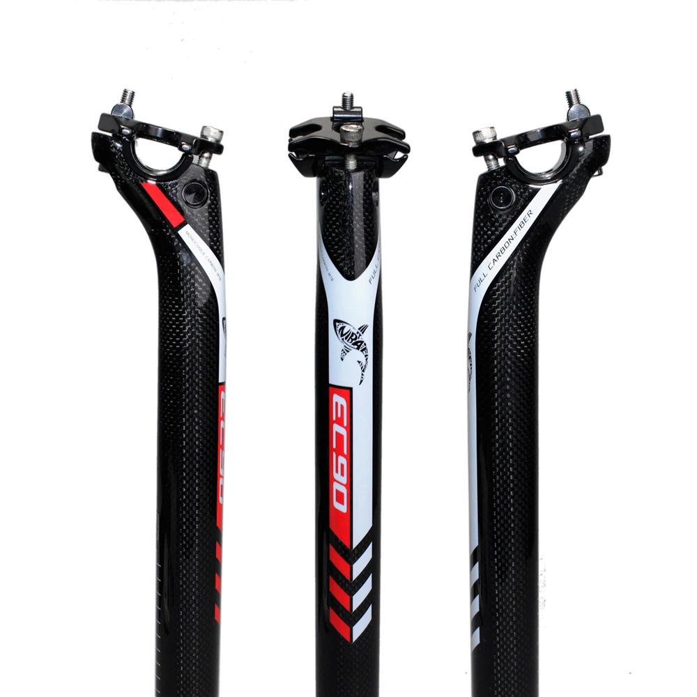 RXL SL Tige De Selle En Carbone Vélo De Route 27.2/30.8/31.6mm Offset 25mm Tube De Selle De VTT 3K Mat Vtt Tige De Selle En Carbone 350/400mm