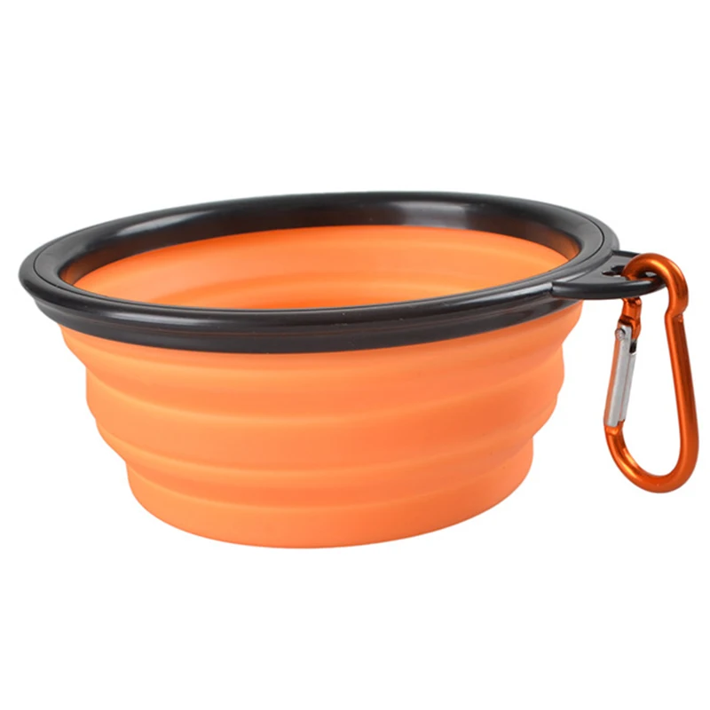 1 шт. черная Складная миска для домашних животных портативная дорожная собачья