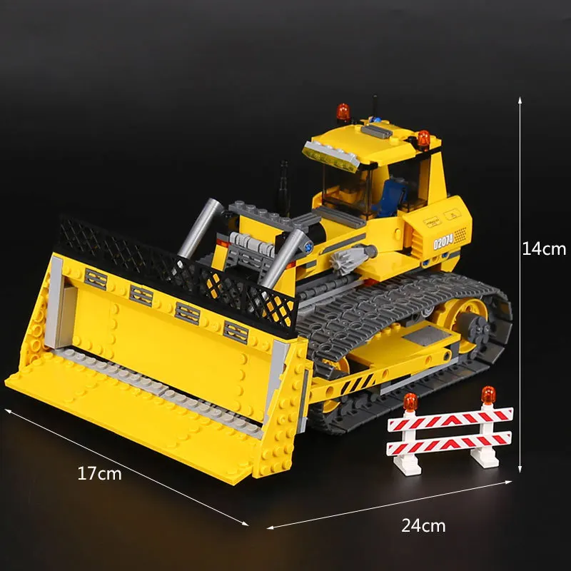 Legoed technic toy 7685 City Construction Bulldozer Small Dozer Model Car Building Block Brick Legoing Toy Christmas Gift Legoed technic toy 7685 City Construction Bulldozer Small Dozer Model Car Building Block Brick Legoing Toy Christmas Gift