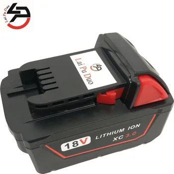 

3000mAh Spare 18V Lithium Ion Rechargeable Power Tool Battery Replacement for Milwaukee M18 XC 48-11-1828 M18B2 C18B
