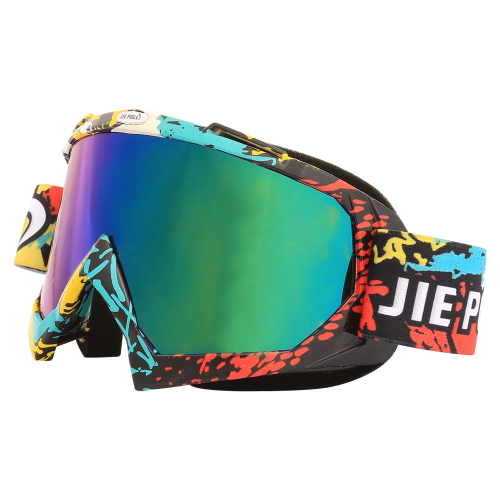 Jiepolly Graffiti Cycling Bicycle Bike Racing Goggles Dustproof Motocross Outdoor Google Motorcycle Eyewear Skiing Sunglasses | Спорт и