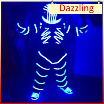 

Z RGB LED Costume Clothes Festive Party Supplies Luminous Glowing Suit / Stage Performance Clothing / Robot Costume For Bar