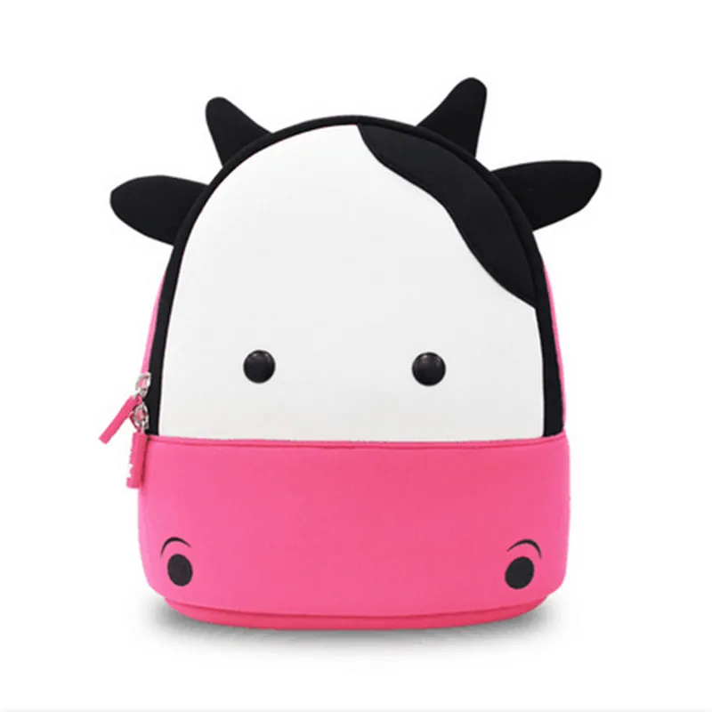 

2019 3D 3-6 year old student bag boy and girl waterproof backpack child small cow bag child shoulder bag shoulder bag backpack
