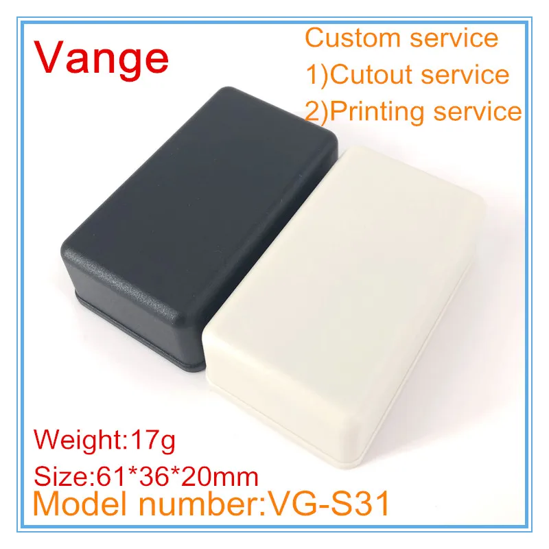 

5pcs/lot extrusion plastic box IP54 ABS plastic housing DIY enclosures for electronic equipment 61*36*20mm