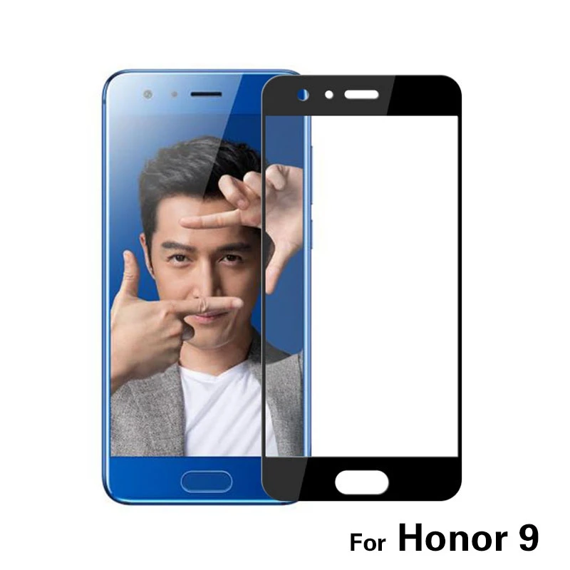 RONICAN для huawei honor 9, закаленное стекло, защита экрана, полное покрытие, синяя Защитная пленка для huawei honor 9, закаленное стекло, пленка