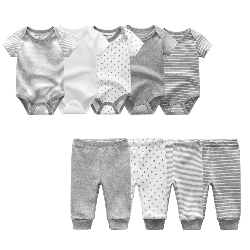 Baby bodysuits Cotton Infant short Sleeve Jumpsuits Boy Girl Newborn pants Baby Clothes