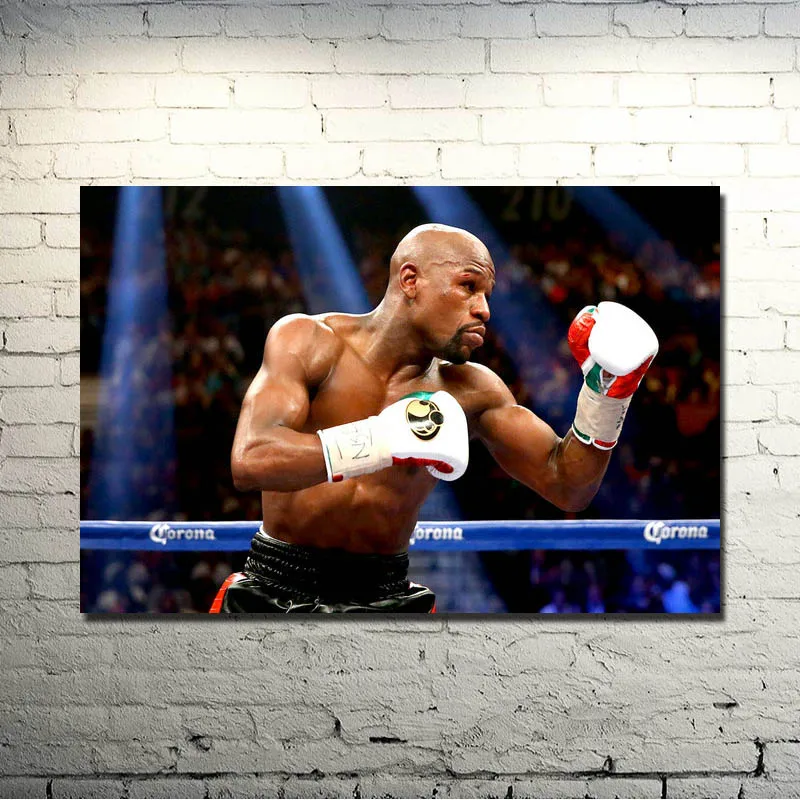 Floyd Mayweather Fighting Super Boxer Art Шелковый постер 13x20 24x36 дюймов боксерские картины по