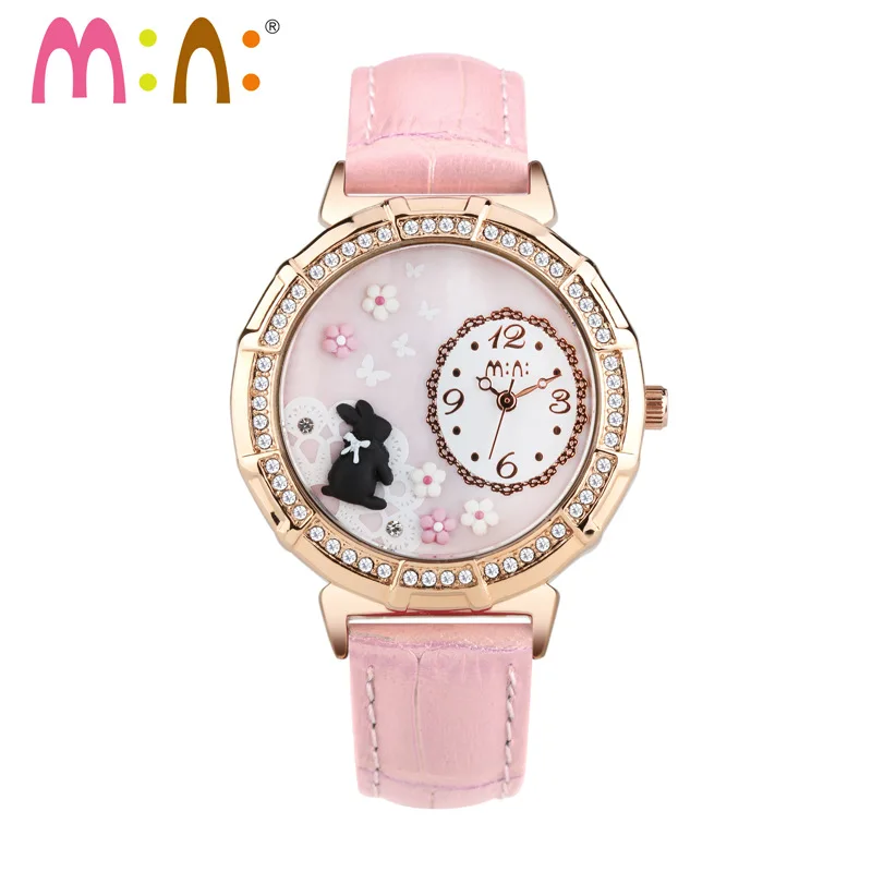 Newest Handmade POLYMER CLAY M N Korea Mini Watch Women Dress Children Cartoon animals WristWatch Relogio