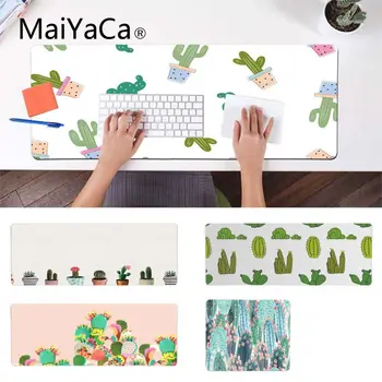 

MaiYaCa Your Own Mats Cartoon art summer Cactus Durable Silicone Computermats Gamer Speed Mice Retail Small Rubber Mousepad