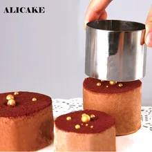 Moules à Mousse en acier inoxydable, 3 pièces/ensemble, 2.4 2.5 3 pouces, outils à gâteau, ustensiles de cuisine, anneau, moules à Fondant, support de cuisson, Dessert