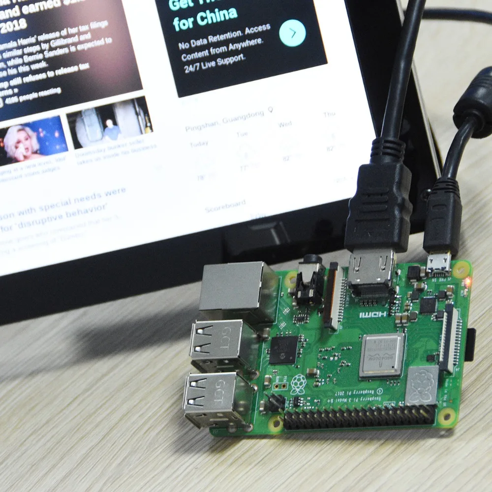 Raspberry Pi 3 B + 7 &quotнабор сенсорного экрана Мощность 5 В|Беспроводные адаптеры| |
