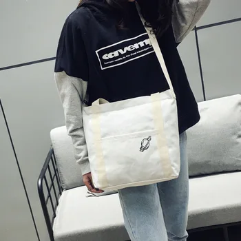 

Fashion Zipper Women Cartoon Messenger Handbags 2019 New Hot Soft School Female Students Canvas Bags Shoulder Bags