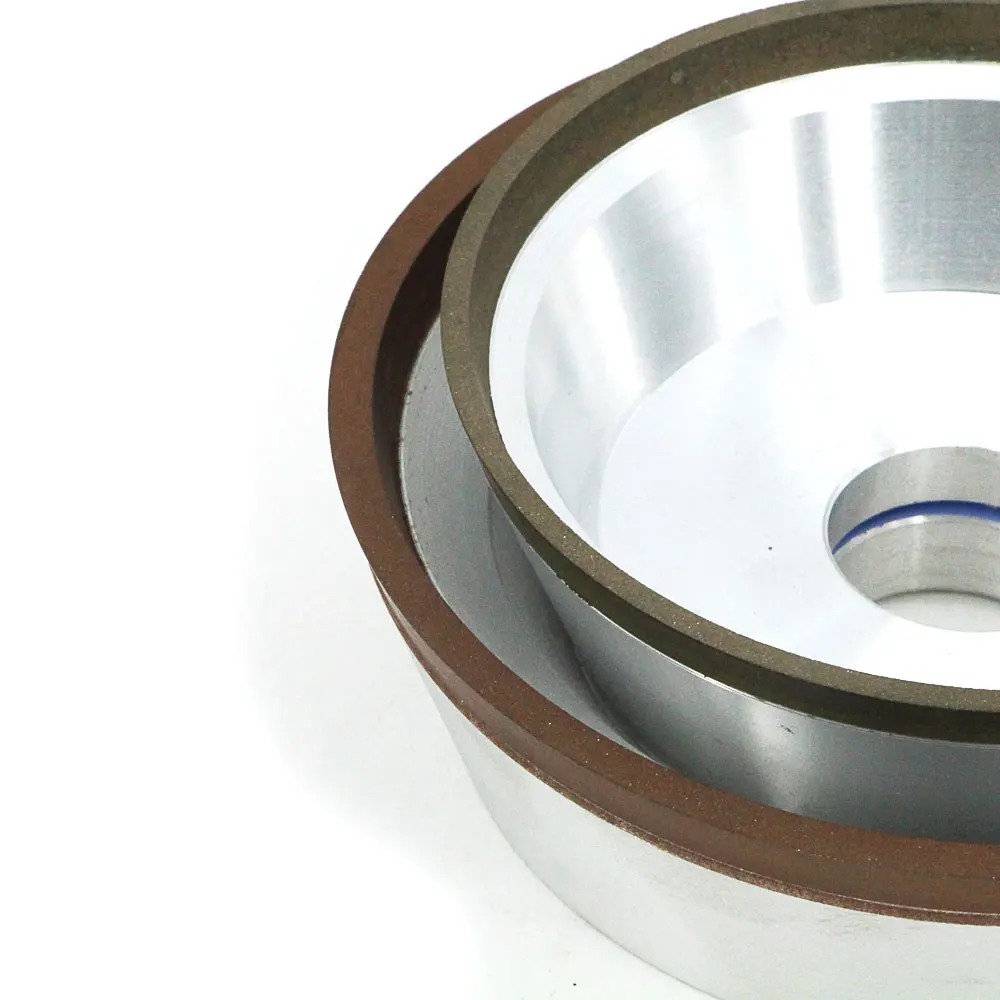 4/5/6 inch 11V9 Diamond flaring cup wet grinding wheel BW bowl shape diamond abrasive wheel for tungsten carbide sharpening R020
