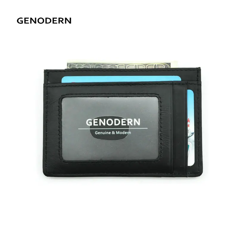 GENODERN из натуральной кожи кредитный держатель для Карт RFID блокирующий карт s