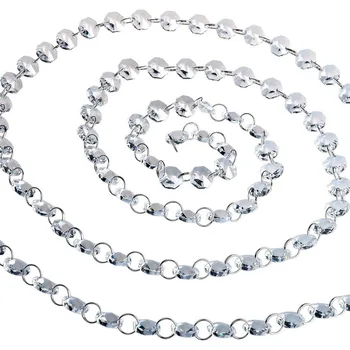 

Garland Chakra Spectra 12Feet Diamond Prisms Glass Crystal Octagon Beads 14mm Wedding Chandelier Parts M02160-1