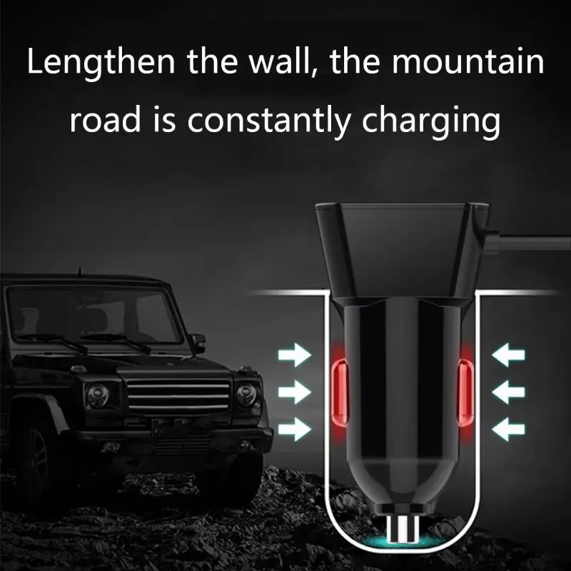 USB QC 3,0 автомобильный прикуриватель 4 USB зарядное устройство разветвитель зарядки адаптер питания для спинки сиденья мобильного телефона держатель зарядного устройства