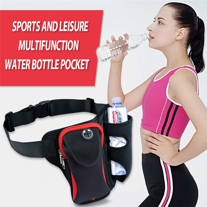 

Sport Gym Arm Band Bag Running Waist Bag Waterproof Sports With Bottle 6.0 inch Universal Smartphone Armband Sports Running Bag
